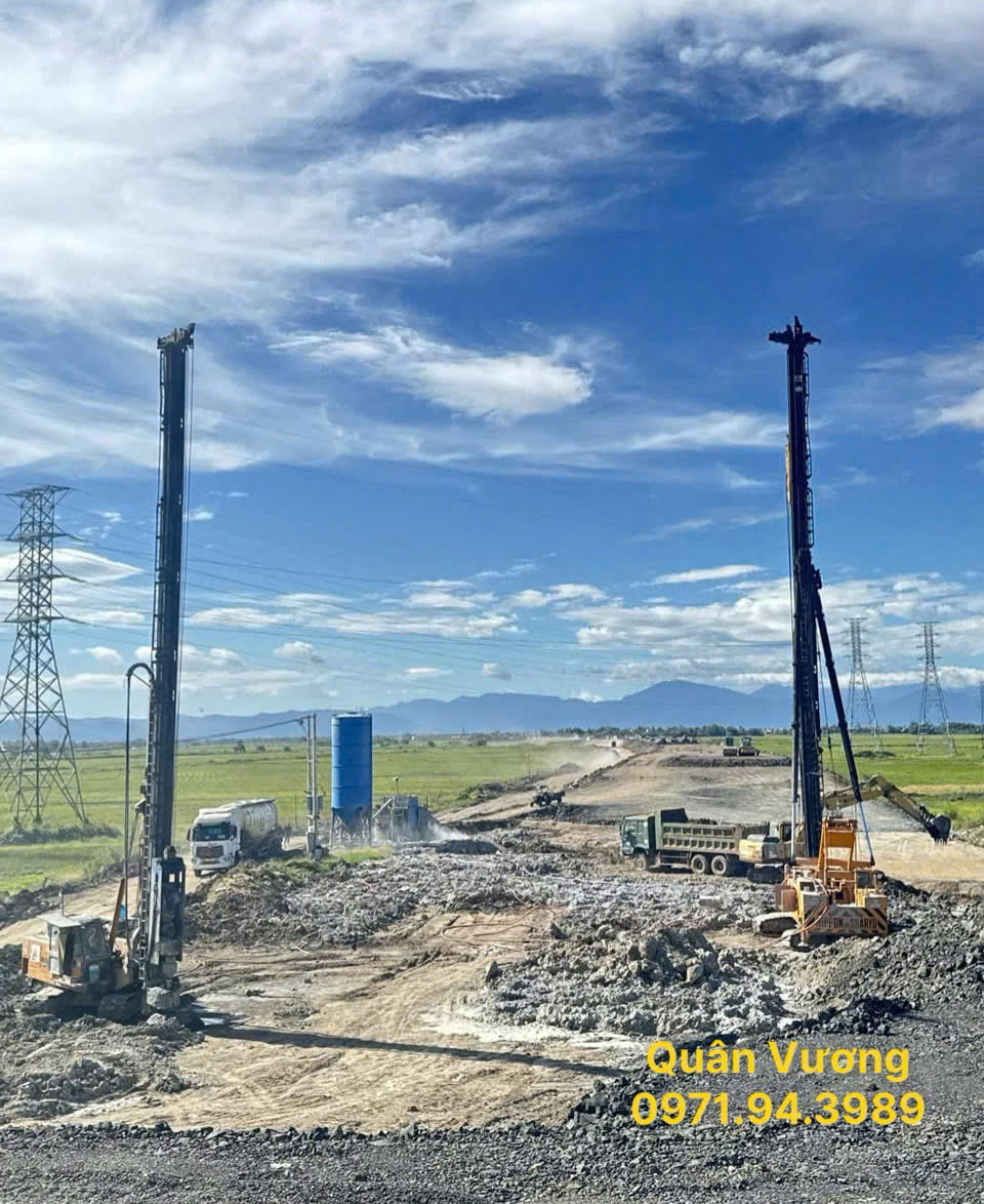 Thi công cọc xi măng đất